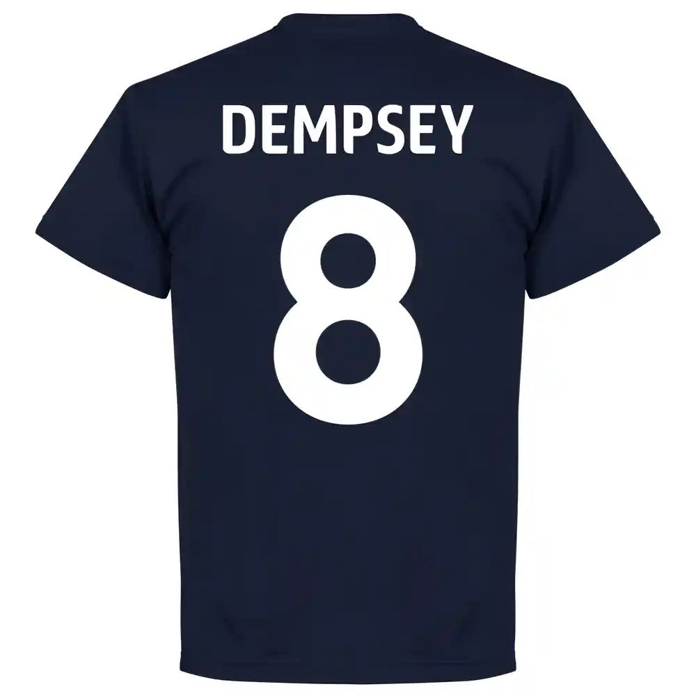 USA Clint Dempsey 8 Team T-Shirt - Navy_2