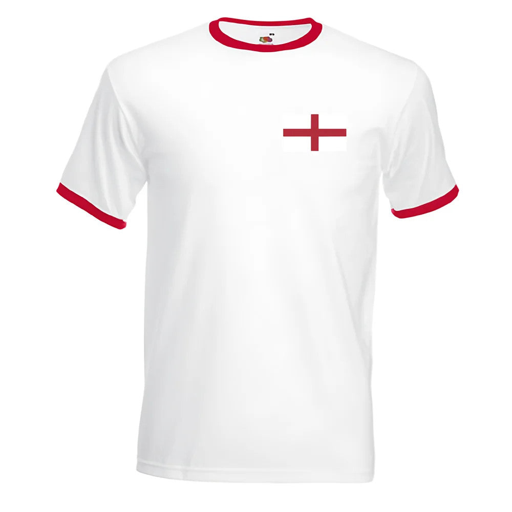 David Beckham England Ringer Tee (white-red)_1