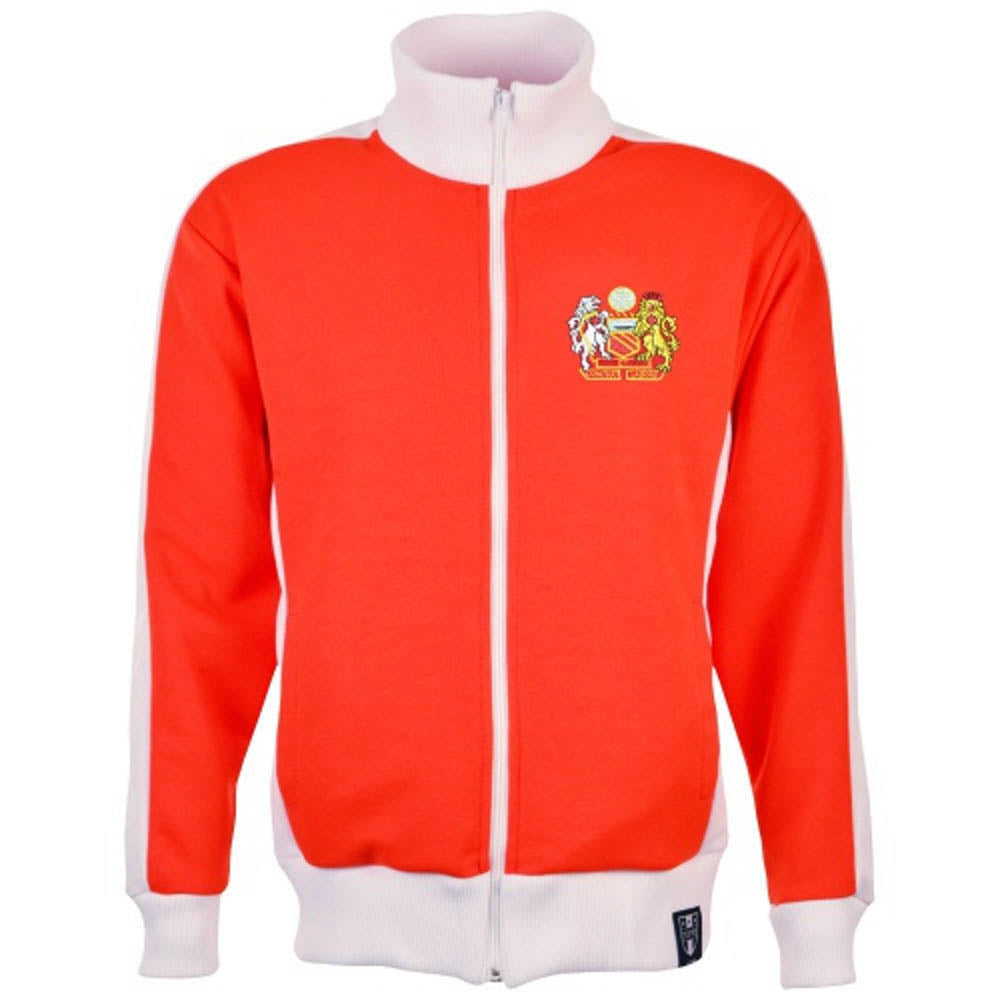 Manchester Reds Number Retro Track Top_0