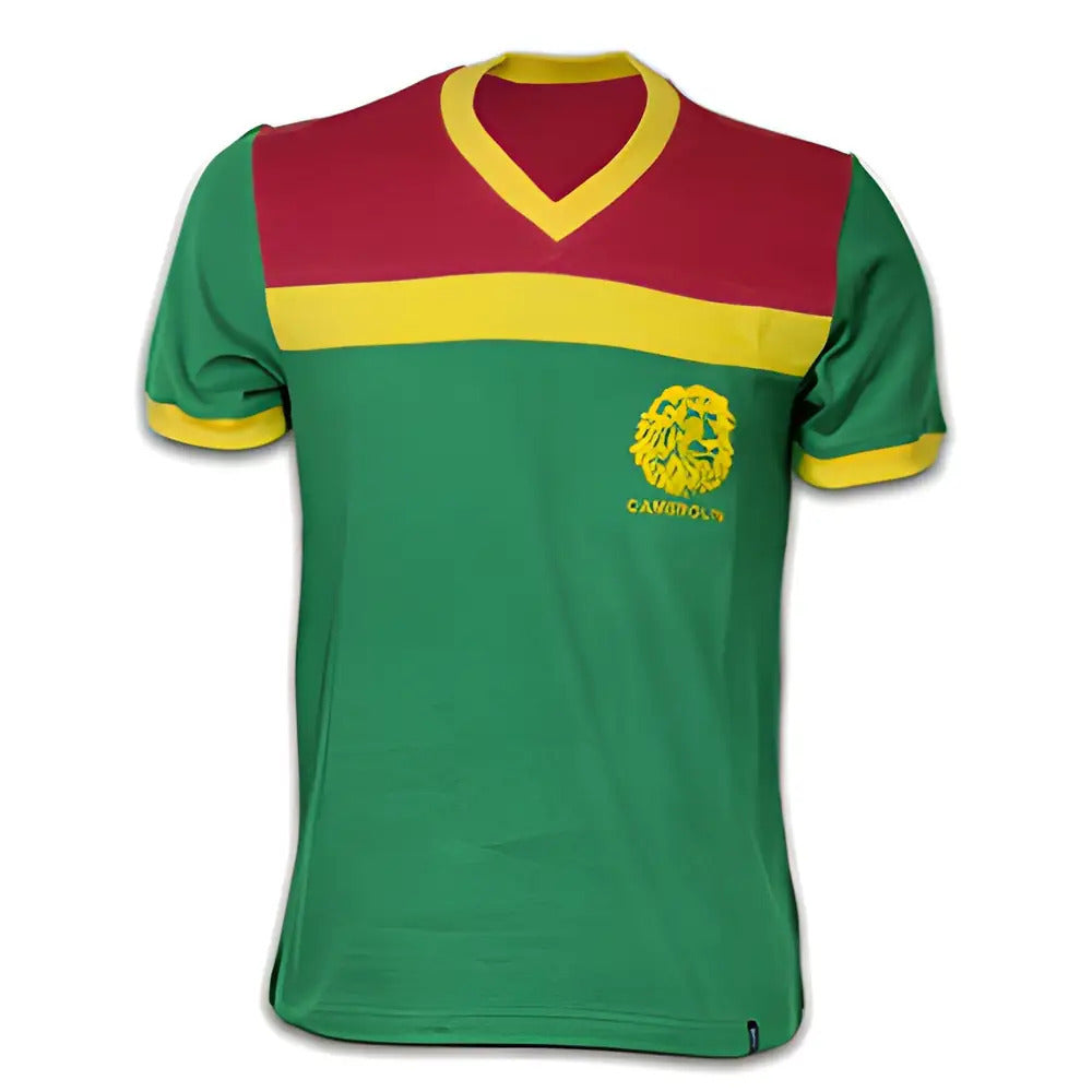 Cameroon 1989 Short Sleeve Retro Shirt 100% cotton_0