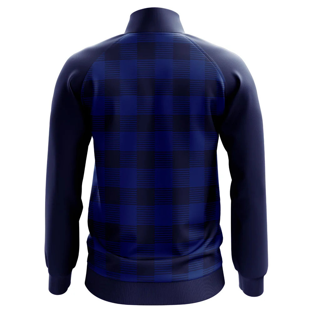 Scotland Tartan Concept Football Track Jacket (Navy)_1