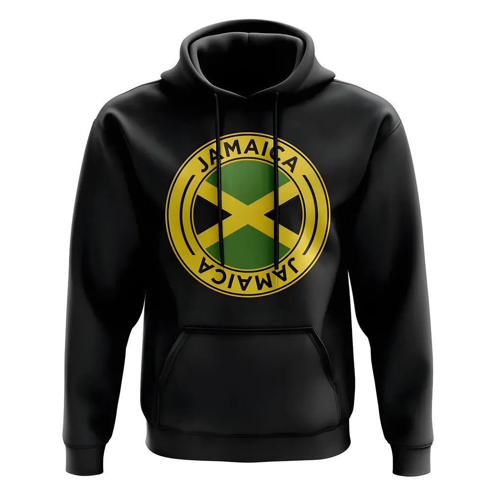 Jamaica Football Badge Hoodie (Black)_0