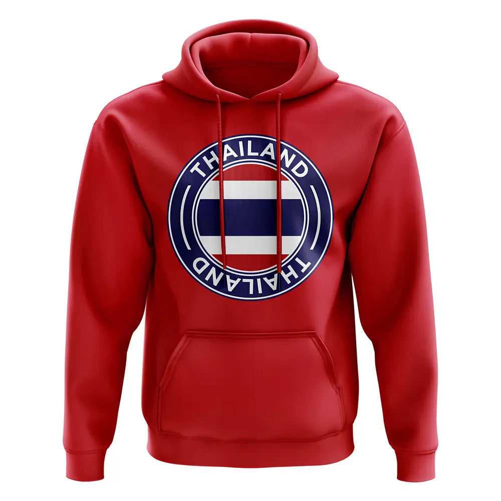 Thailand Football Badge Hoodie (Red)_0