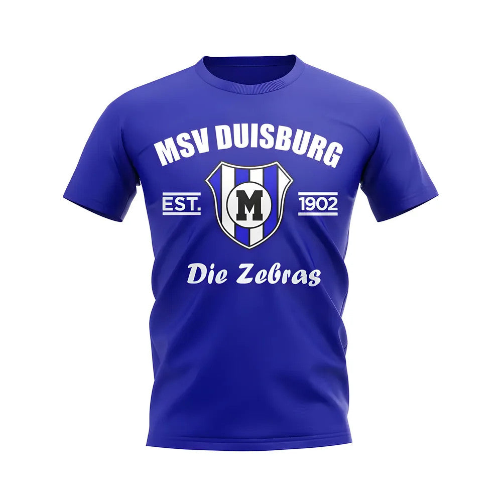 Msv Duisburg Established Football T-Shirt (Blue)_0