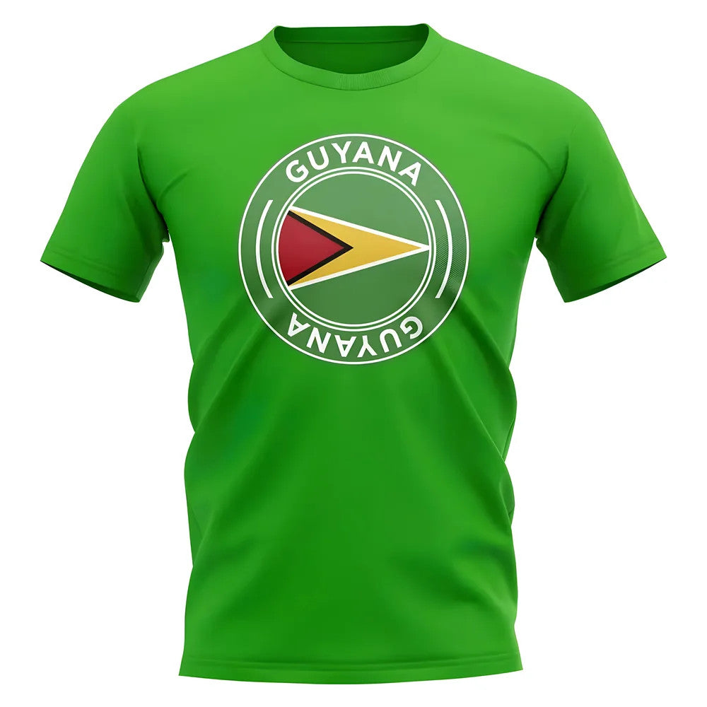 Guyana Football Badge T-Shirt (Green)_0