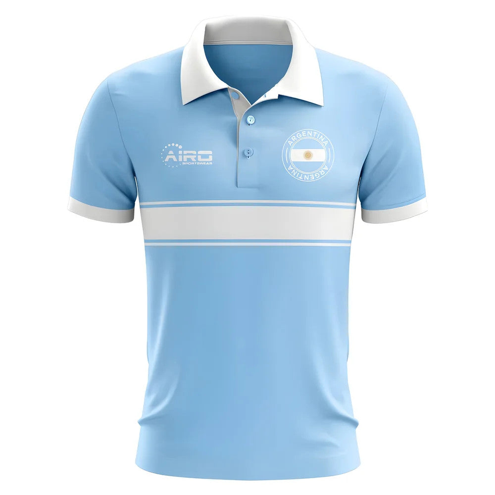 Argentina Concept Stripe Polo Shirt (Sky)_0