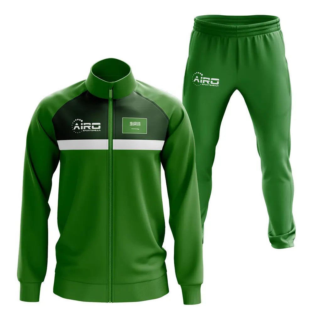 Saudi Arabia Concept Football Tracksuit (Green)_0