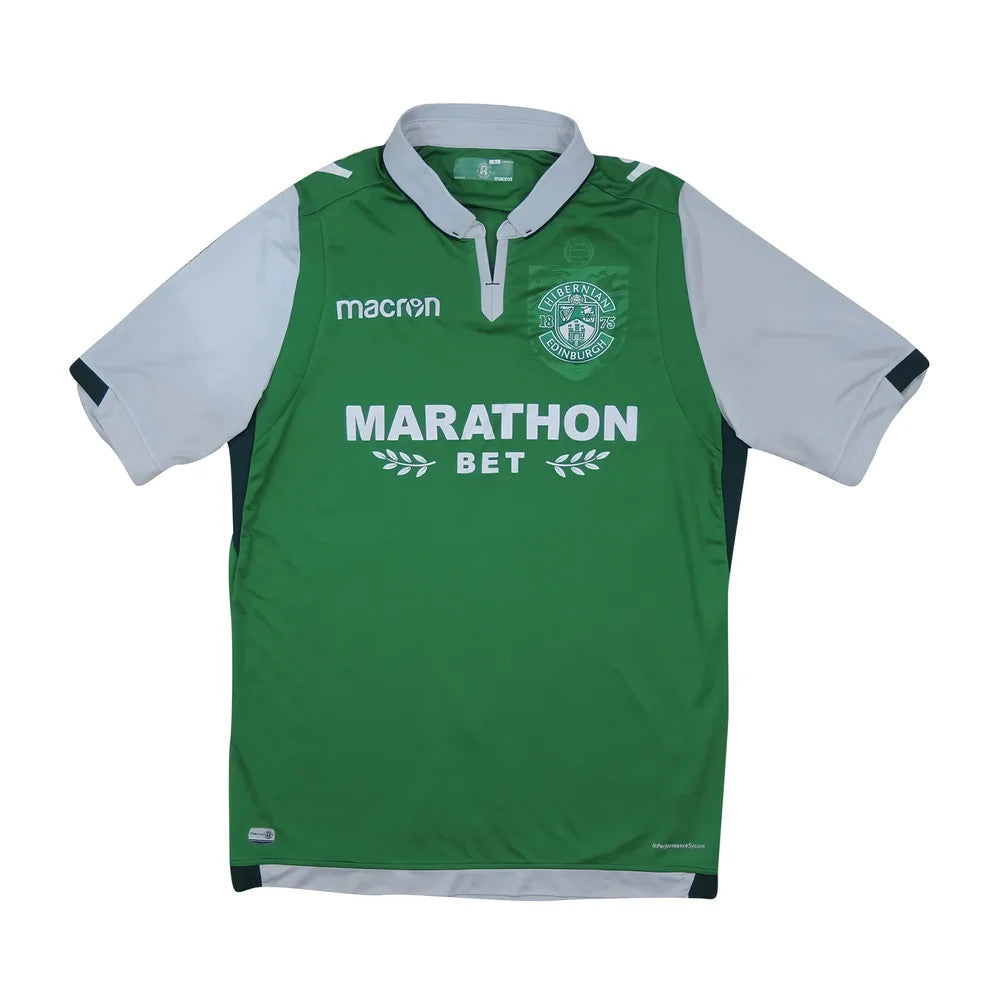 2017-18 Hibernian Home Shirt (XL) (Excellent)_0