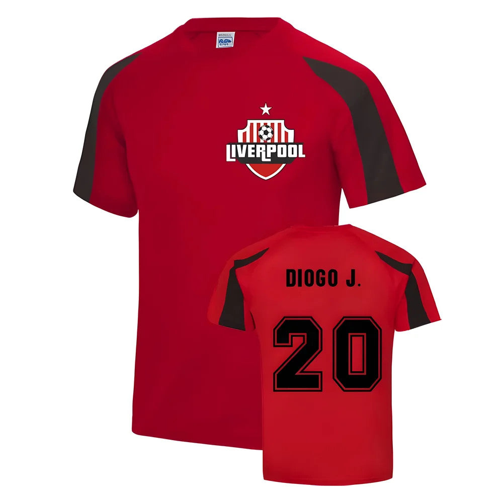 Diogo Jota Liverpool Sports Training Jersey (Red)_0