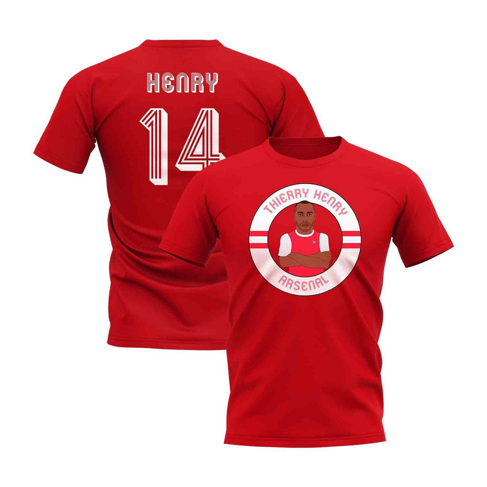 Thierry Henry Illustration T-Shirt (Red)_0