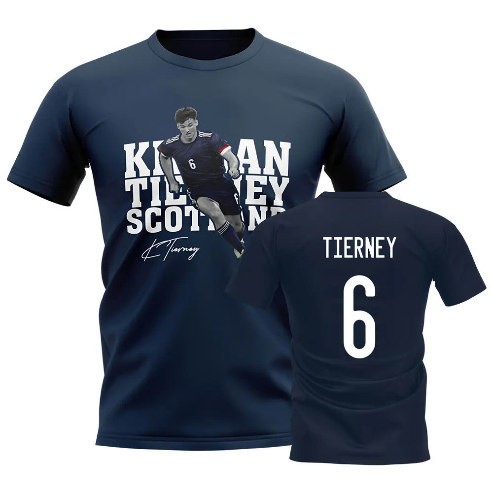 Kieran Tierney Scotland Player Tee (Navy)_0