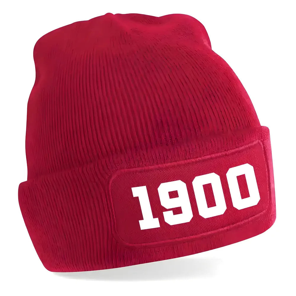 Munich 1900 Football Beanie Hat (Red)_0