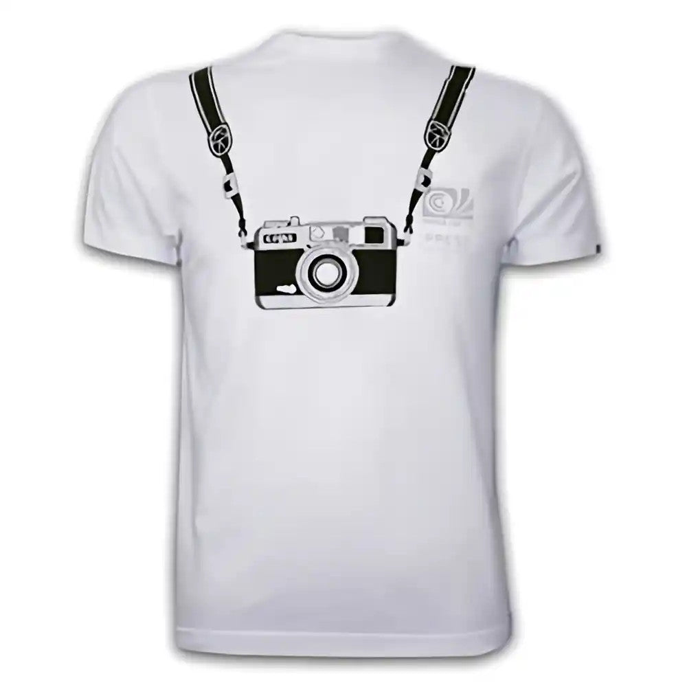 Mens WC Photographer Basic T and White 100% cotton_0
