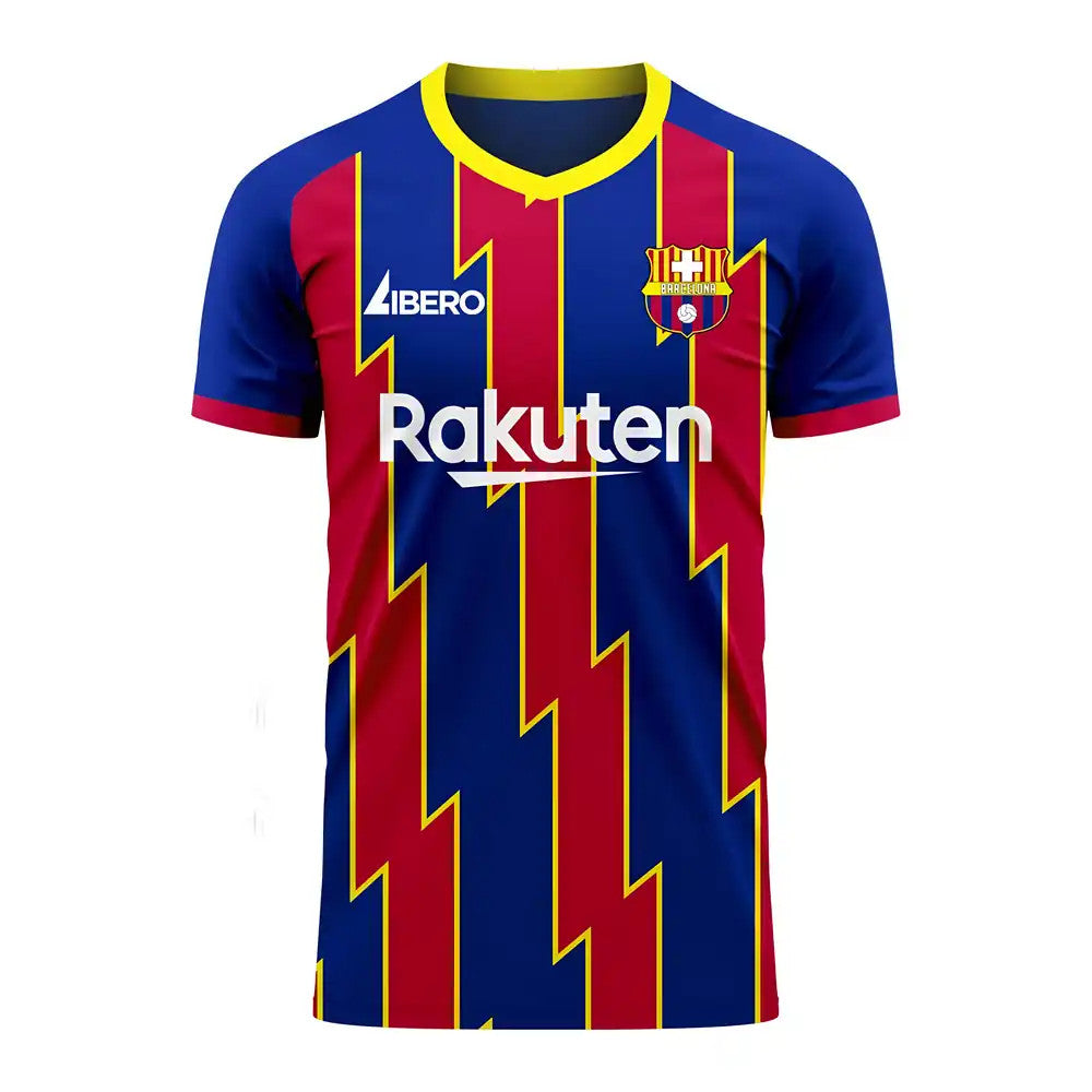 Catalonia 2025-2026 Home Concept Football Kit (Libero) (RONALDINHO 10)_4