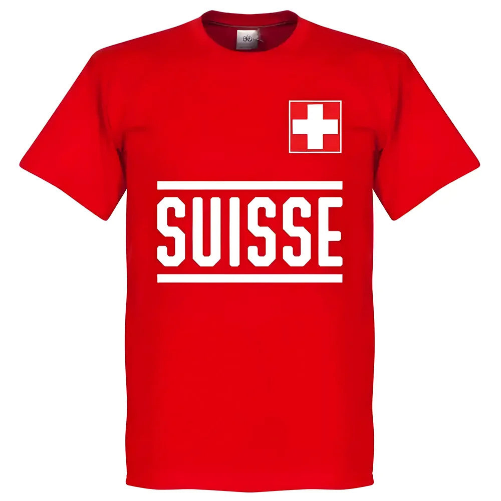 Switzerland Team T-Shirt - Red_0
