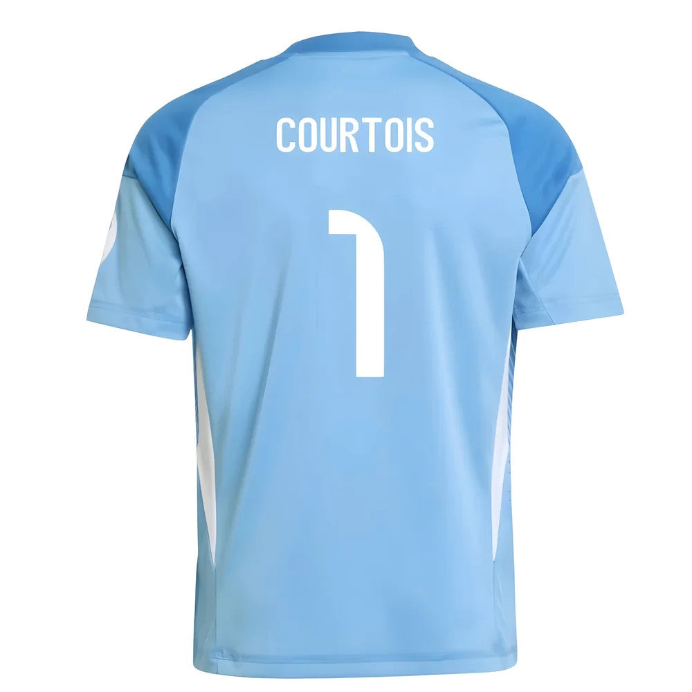 2025-2026 Real Madrid Home Goalkeeper Shirt (Blue) - Kids (Courtois 1)_2