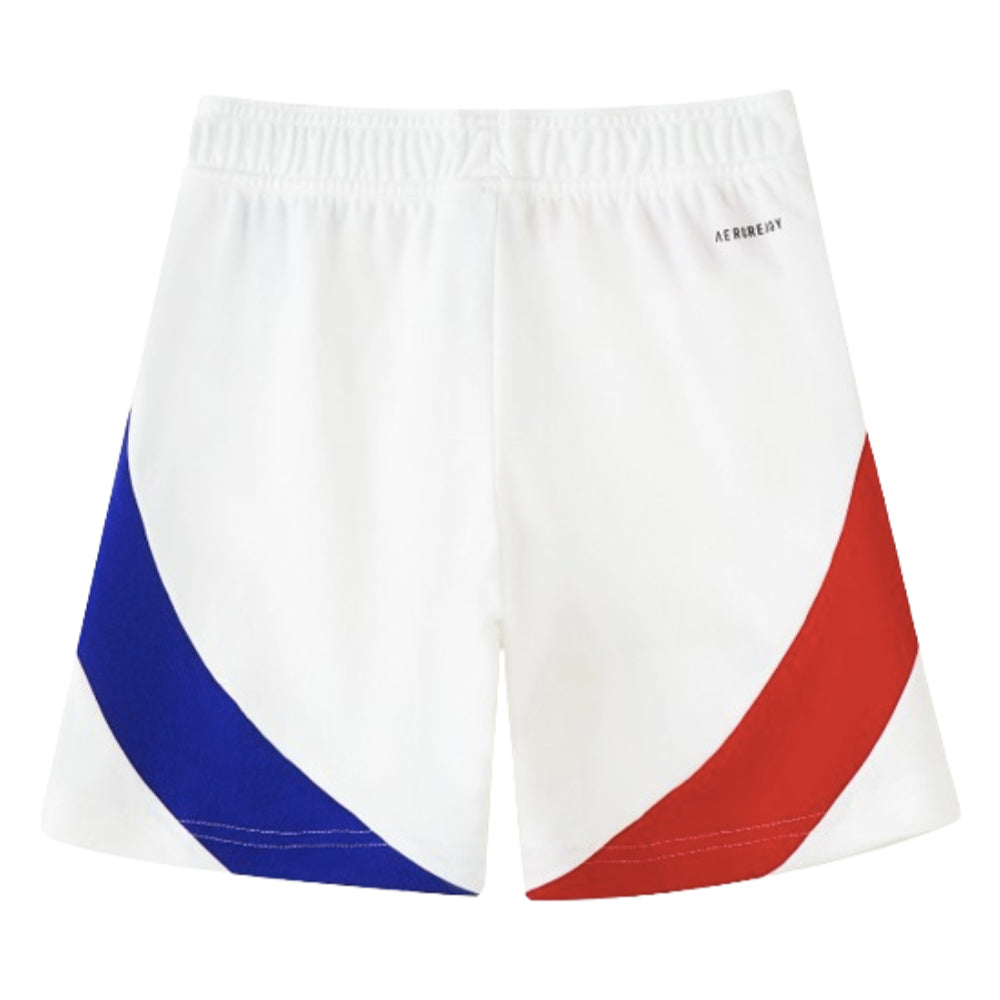 2024-2025 Olympique Lyon Home Shorts (White) - Kids_1