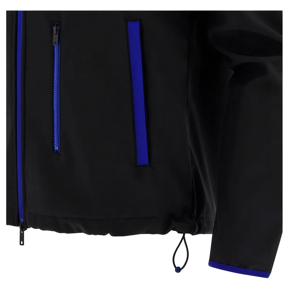 2025 Yamaha Factory Racing Softshell Travel Jacket - Black/Royal_3