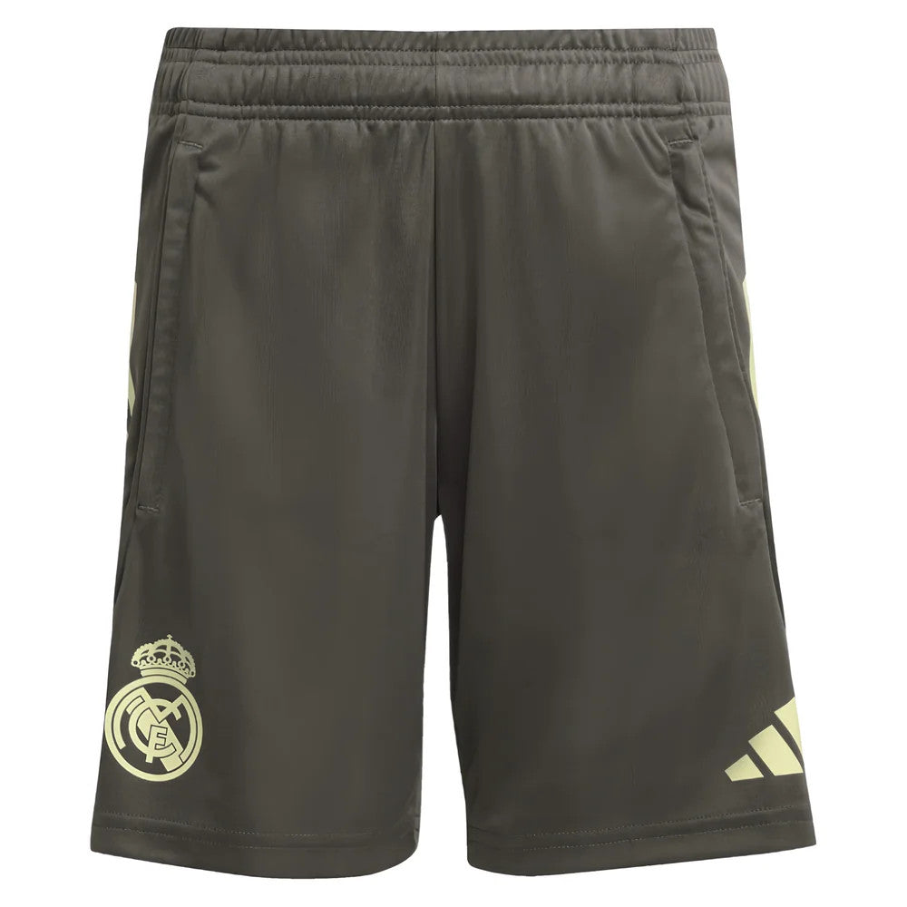 2025-2026 Real Madrid Training Shorts (Utility Grey) - Kids_1