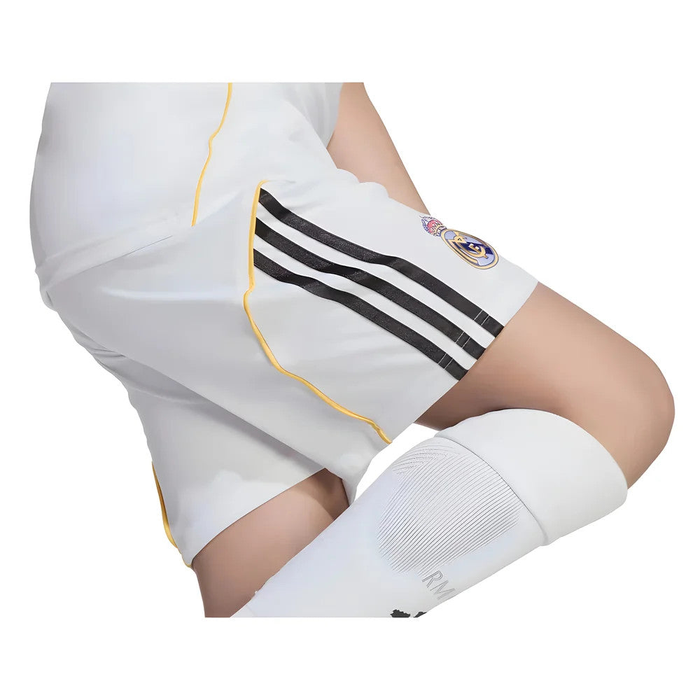 2025-2026 Real Madrid Home Shorts (White) - Kids_1