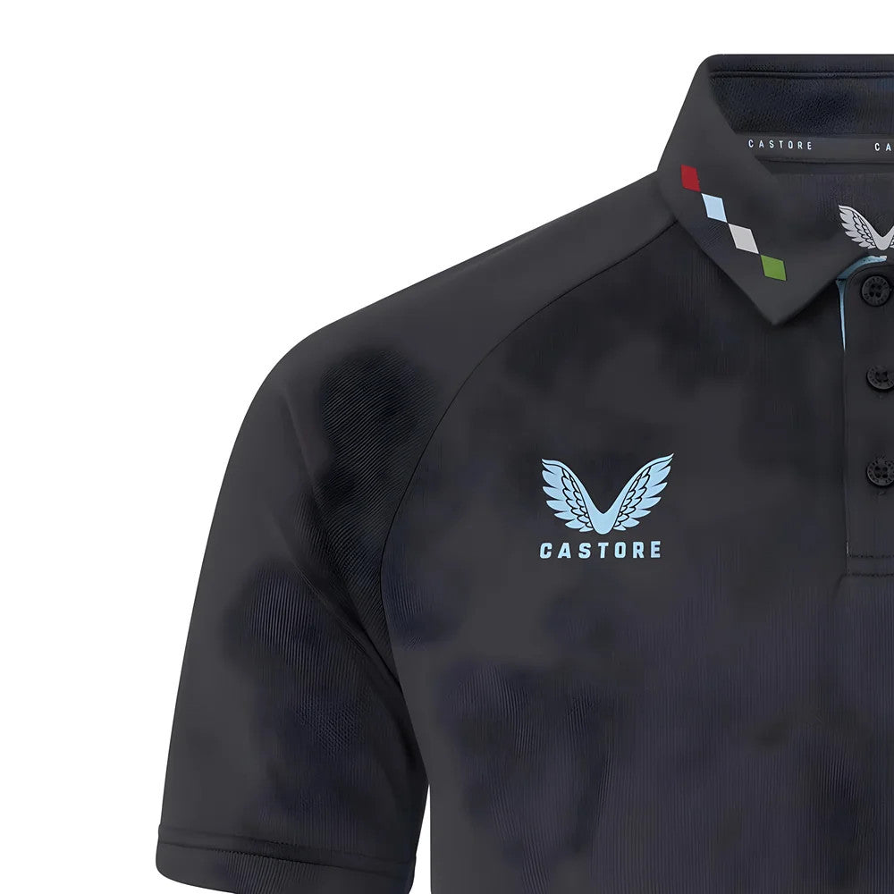 2025-2026 Harlequins Rugby Presentation Polo Shirt (Ebony)_3