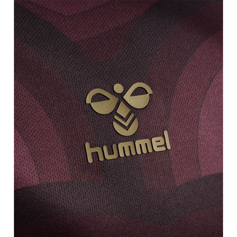 2025-2026 Hearts Home Pre Match Shirt (Maroon)_3