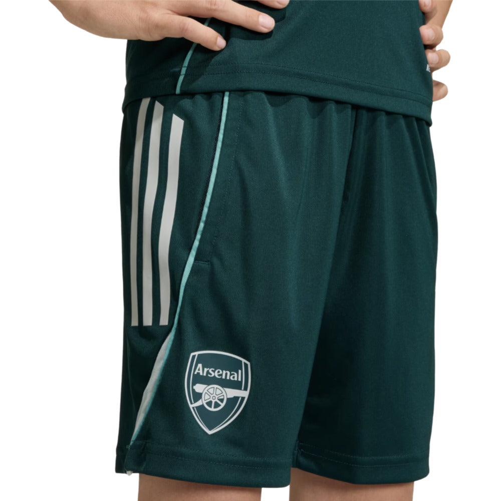 2025-2026 Arsenal Training Shorts (Aurora Ivy) - Kids_2