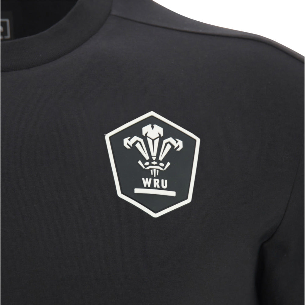 2026-2027 Wales WRU Rugby Athleisure Travel Shirt (Black)_2