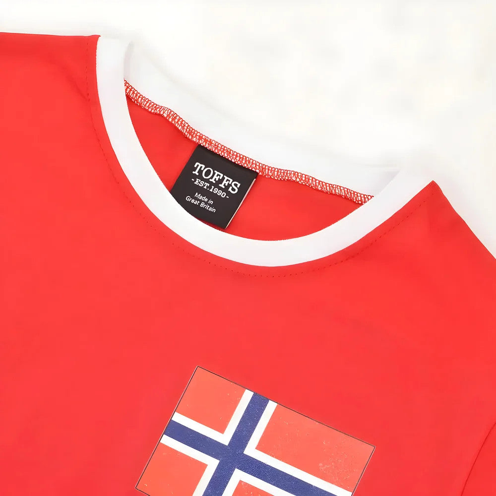 Norway 12th Man T-Shirt - Red/White Ringer_2