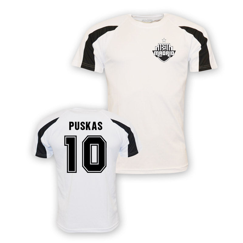 Ferenc Puskas Real Madrid Sports Training Jersey (white)_0