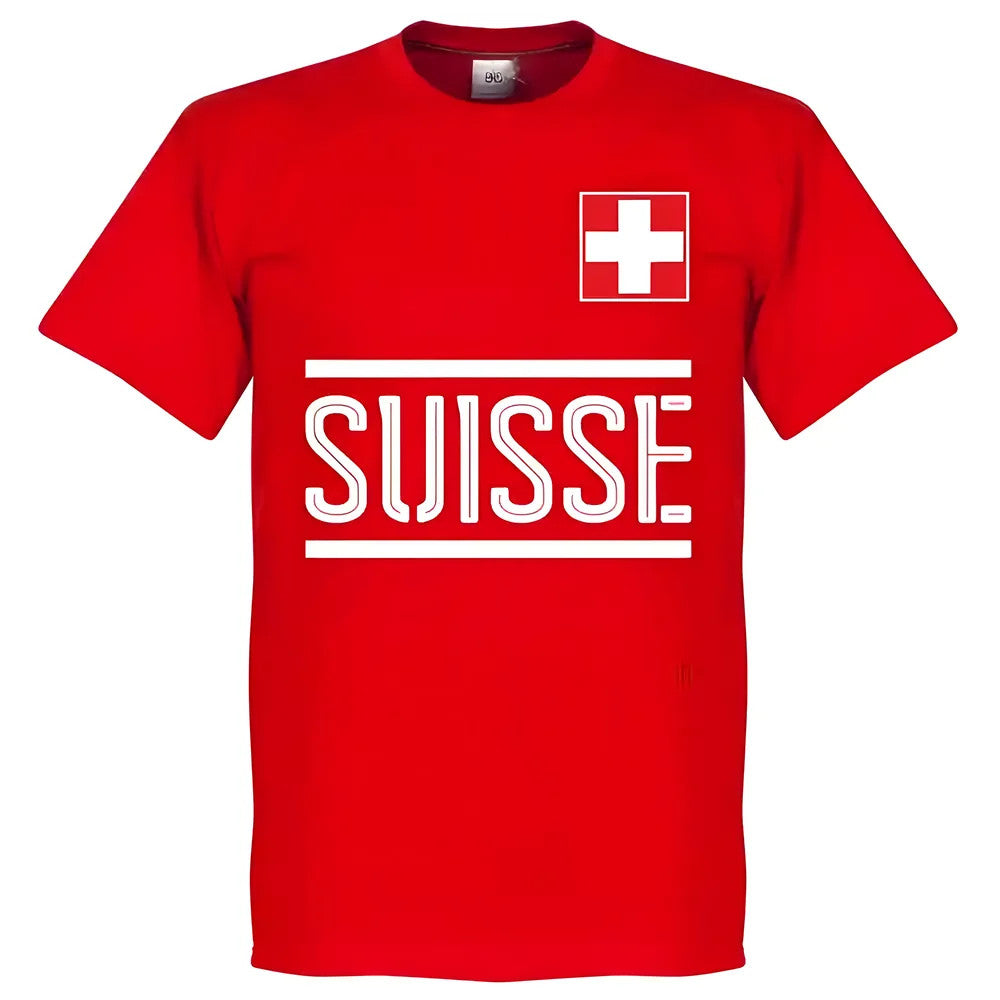 Switzerland Shaqiri Team T-Shirt - Red_1