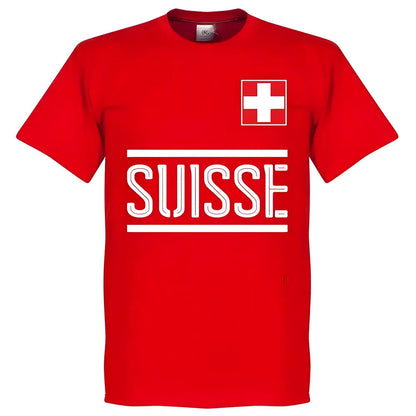 Switzerland Shaqiri Team T-Shirt - Red_1