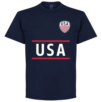 USA Clint Dempsey 8 Team T-Shirt - Navy_1