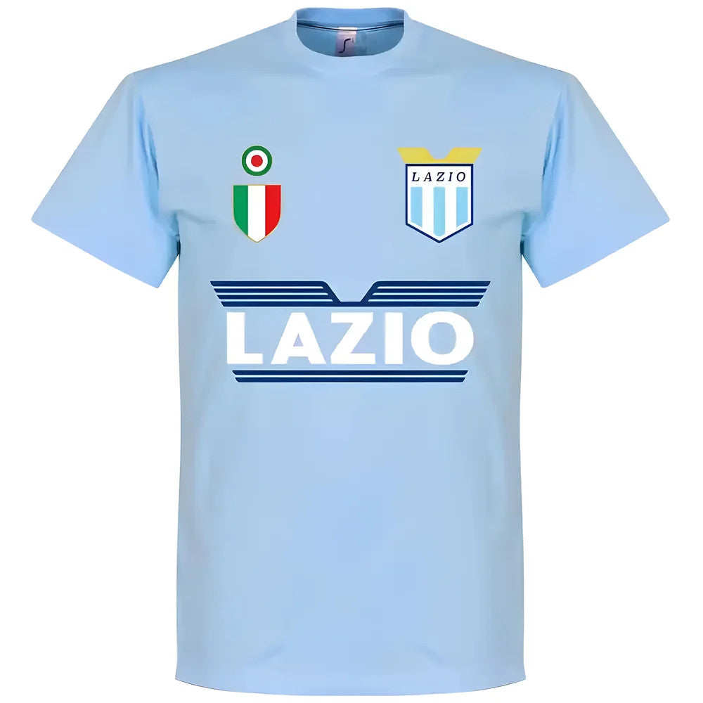Lazio Paul Gascoigne 8 Team T-Shirt - Sky_1