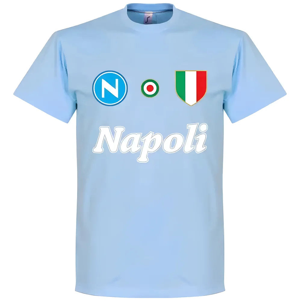 Napoli Maradona 10 Team T-Shirt - Sky_1