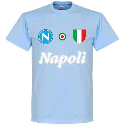 Napoli Maradona 10 Team T-Shirt - Sky_1