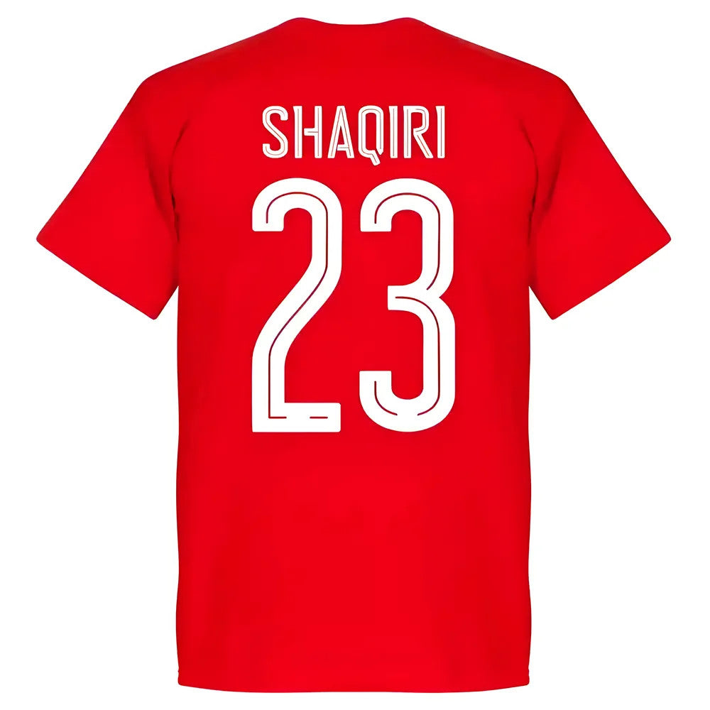 Switzerland Shaqiri Team T-Shirt - Red_2