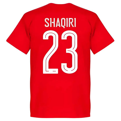 Switzerland Shaqiri Team T-Shirt - Red_2