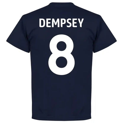 USA Clint Dempsey 8 Team T-Shirt - Navy_2