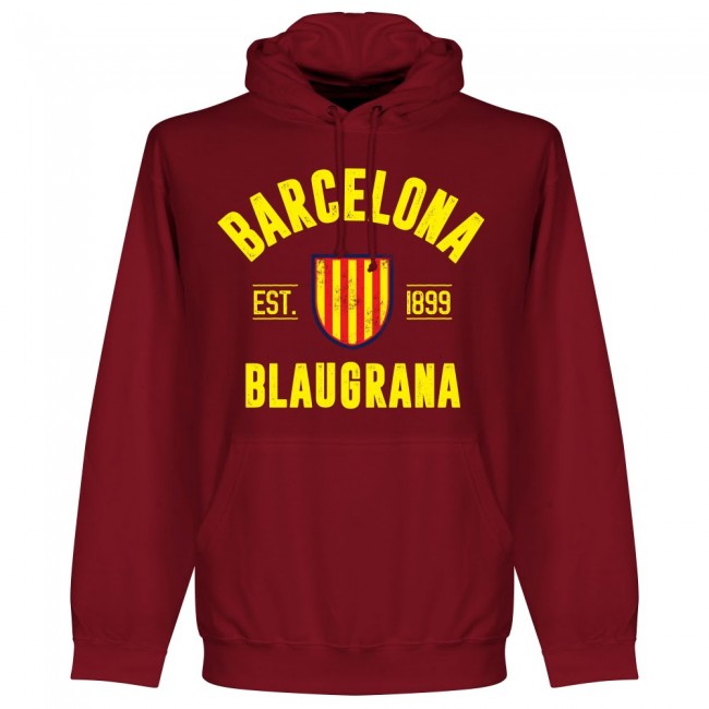 Barcelona Established Kids Hoodie - Maroon_0