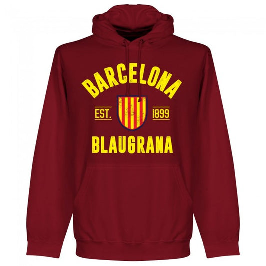 Barcelona Established Kids Hoodie - Maroon_0