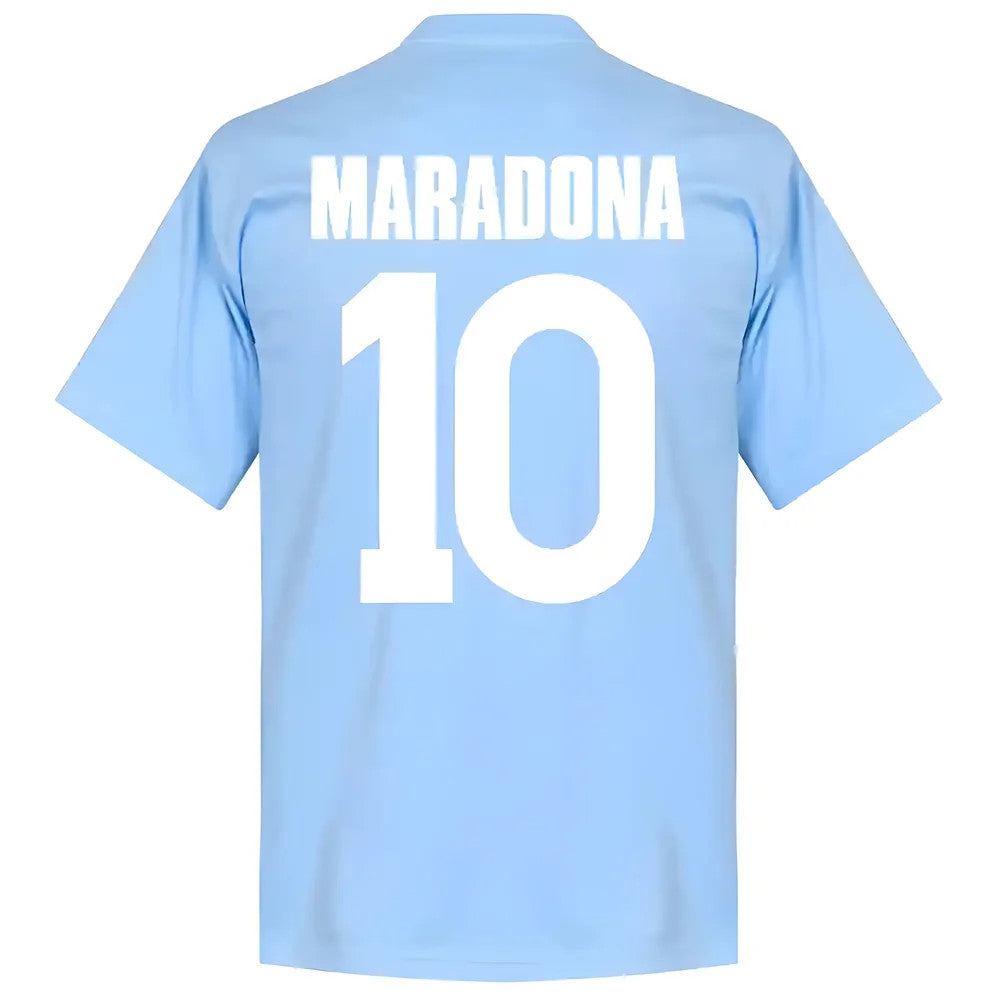 Napoli Maradona 10 Team T-Shirt - Sky_2