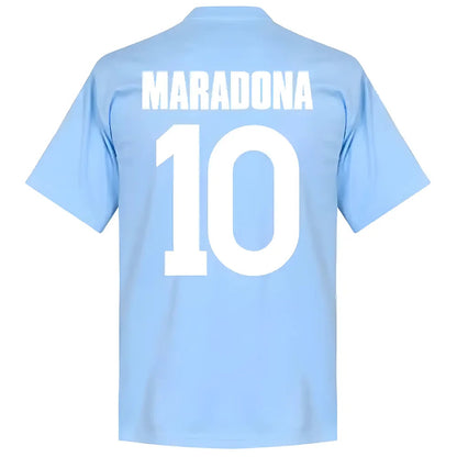 Napoli Maradona 10 Team T-Shirt - Sky_2