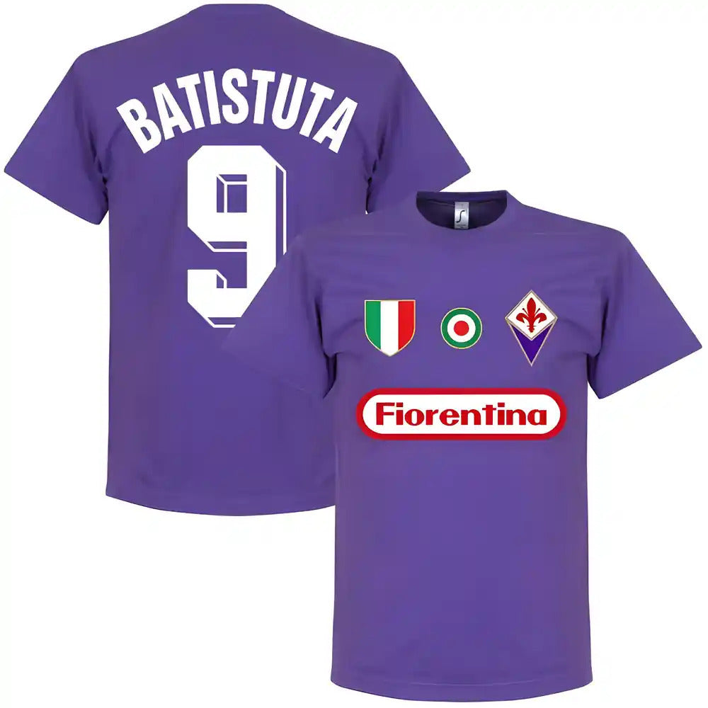 Fiorentina Batistuta 9 Team T-Shirt - Purple_0