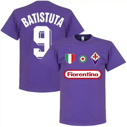 Fiorentina Batistuta 9 Team T-Shirt - Purple_0