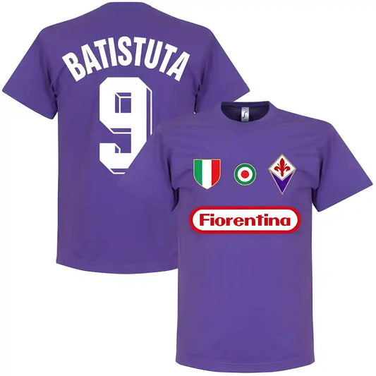 Fiorentina Batistuta 9 Team T-Shirt - Purple_0