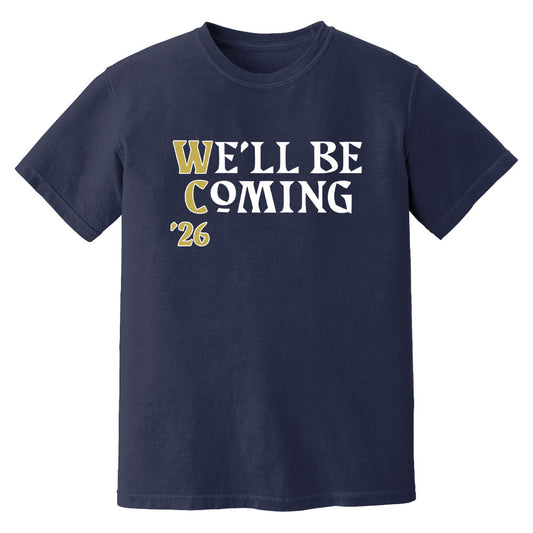 We\'ll Be Coming World Cup Scotland T-Shirt (Navy)_0