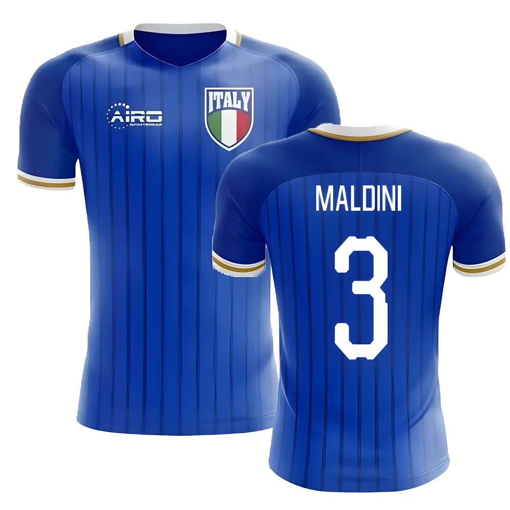 2025-2026 Italy Home Concept Football Shirt (Maldini 3) - Kids_3