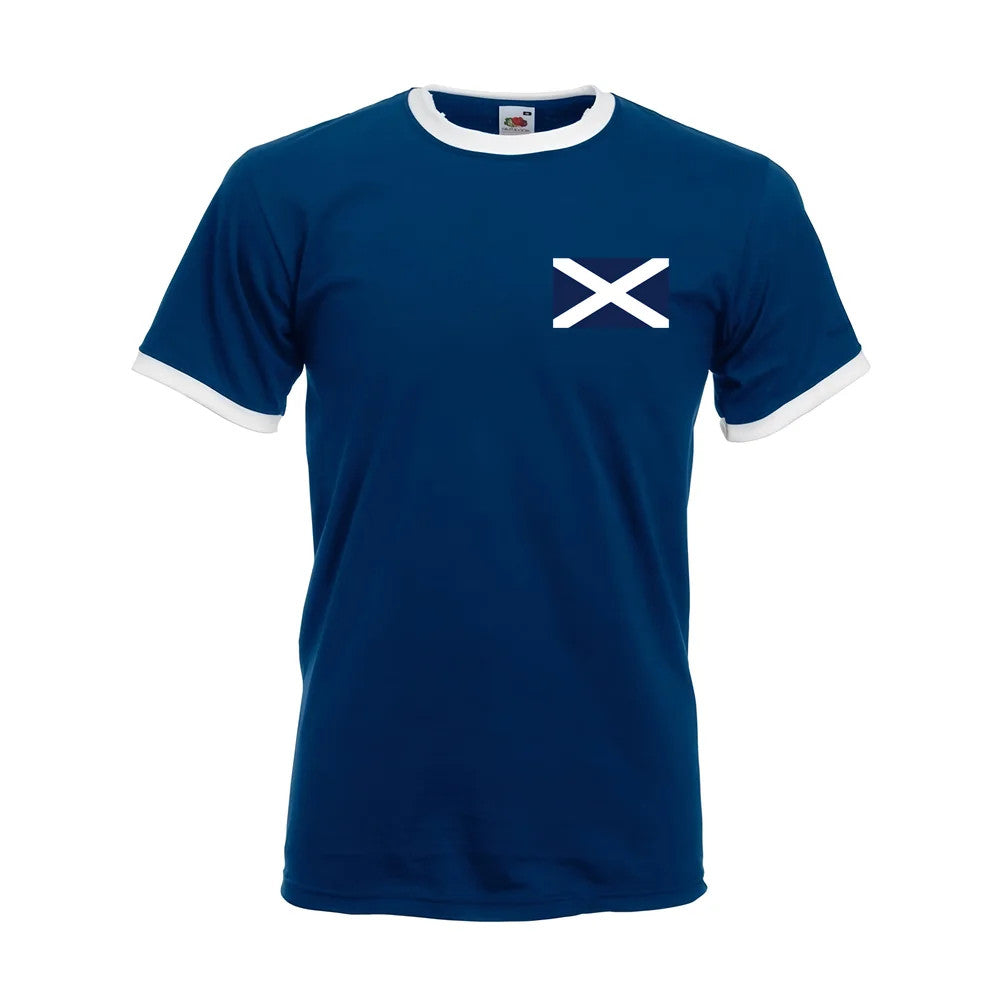 Kenny Dalglish Scotland Ringer Tee (navy)_1
