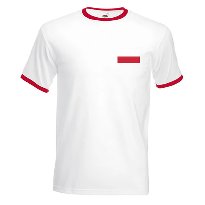 Robert Lewandowski Poland Ringer Tee (white-red)_1
